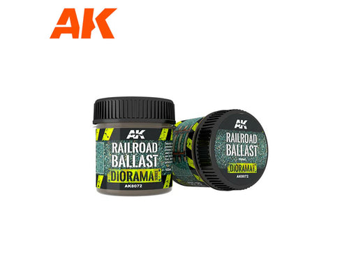AK Interactive Dioramas - Terrains - Railroad Ballast 1/35 100ml